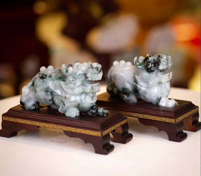 Cặp Tỳ Hưu Ngọc Phỉ Thúy (Ngọc Jadeite)