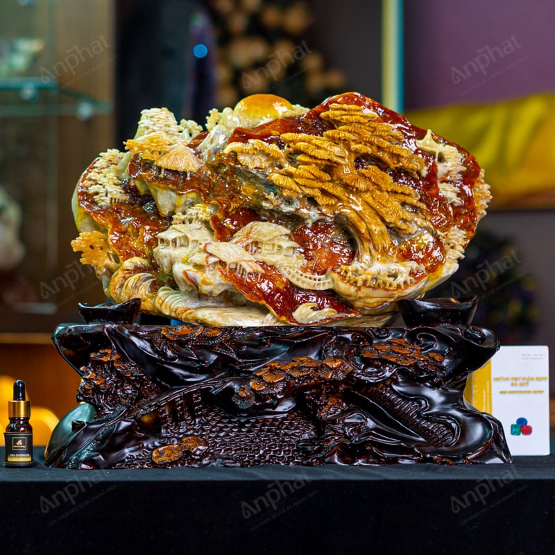 Bồng Lai Tiên Cảnh Ngọc Serpentine