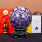 Quả Cầu Thạch Anh Tím Hoa Chanh